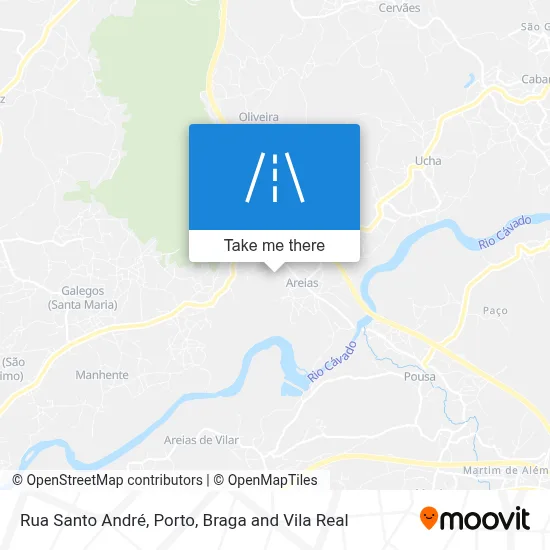 Rua Santo André map