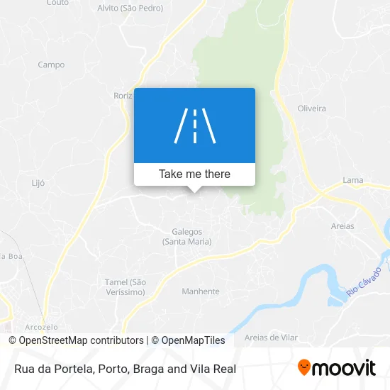 Rua da Portela map