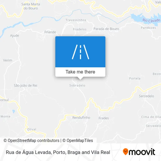 Rua de Água Levada map