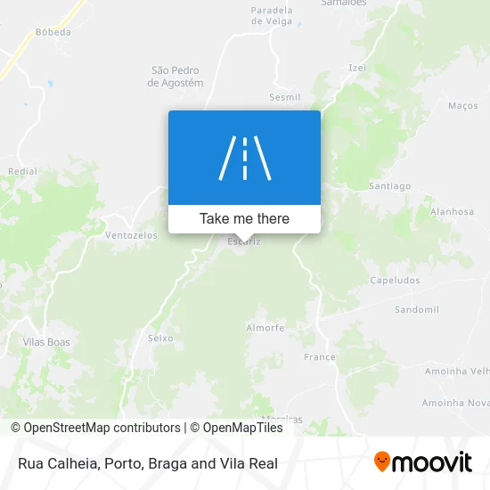 Rua Calheia mapa