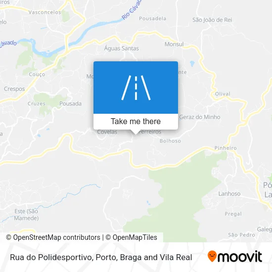 Rua do Polidesportivo map