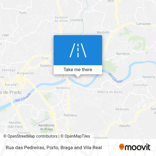 Rua das Pedreiras map