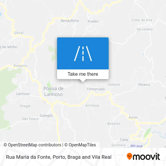 Rua Maria da Fonte map