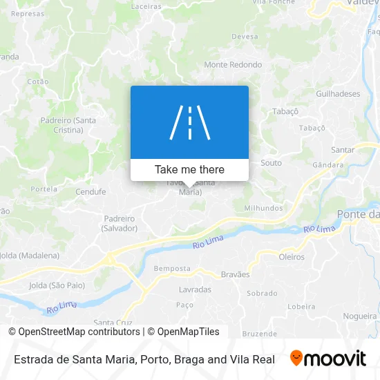 Estrada de Santa Maria map