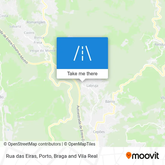 Rua das Eiras map