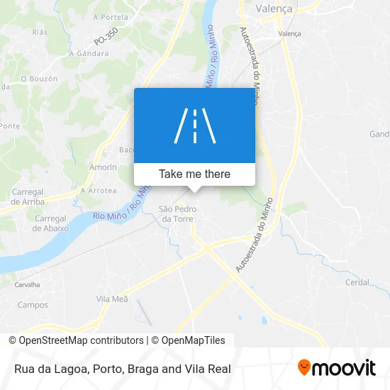 Rua da Lagoa map