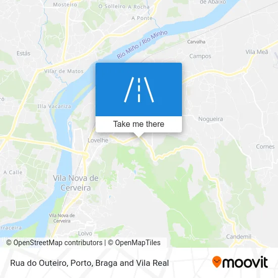 Rua do Outeiro map
