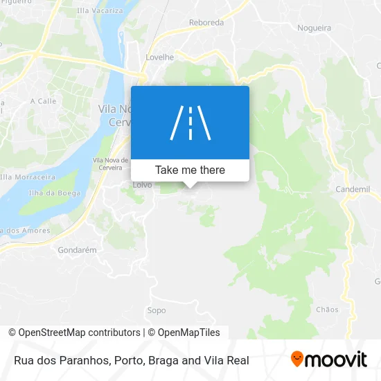 Rua dos Paranhos map