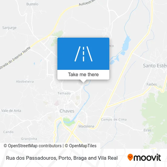 Rua dos Passadouros map