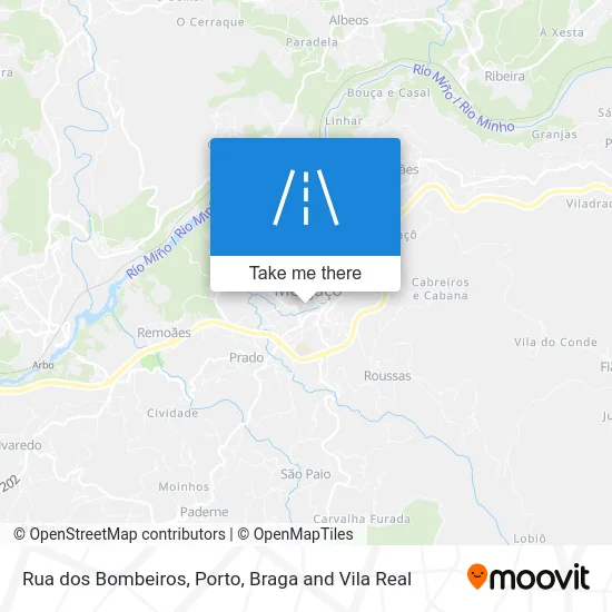 Rua dos Bombeiros map