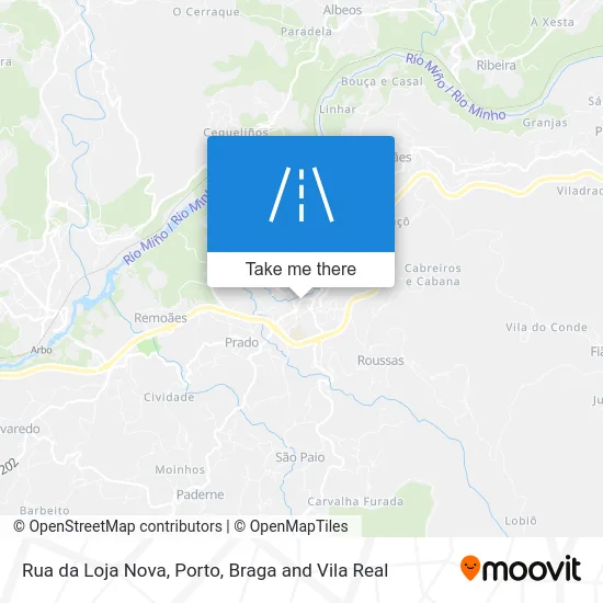 Rua da Loja Nova map