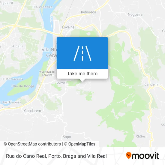 Rua do Cano Real map
