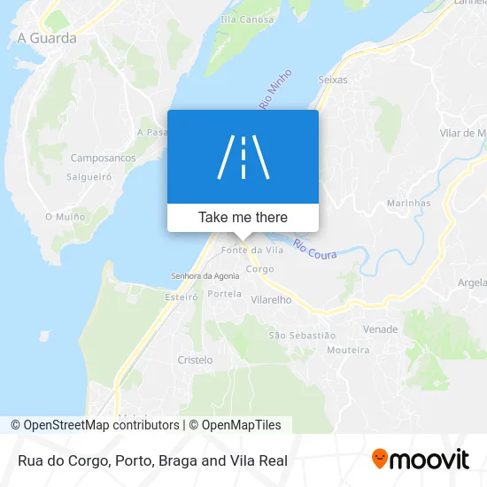 Rua do Corgo map