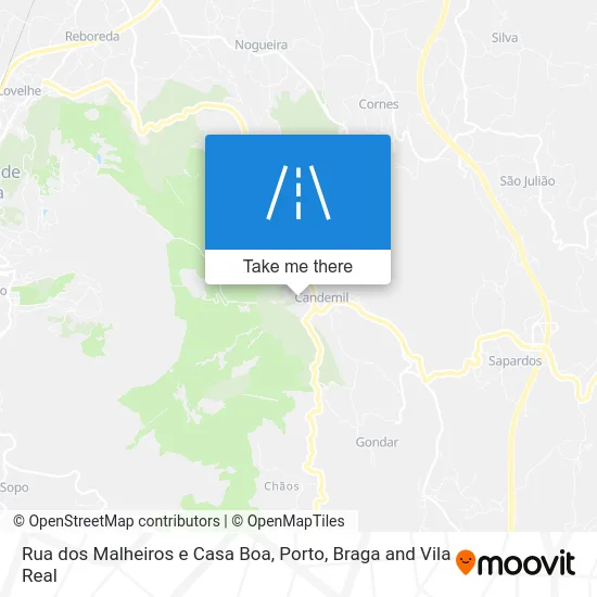 Rua dos Malheiros e Casa Boa map