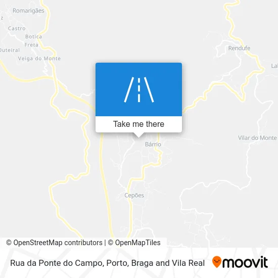 Rua da Ponte do Campo map