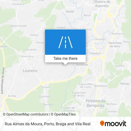 Rua Almas da Moura map