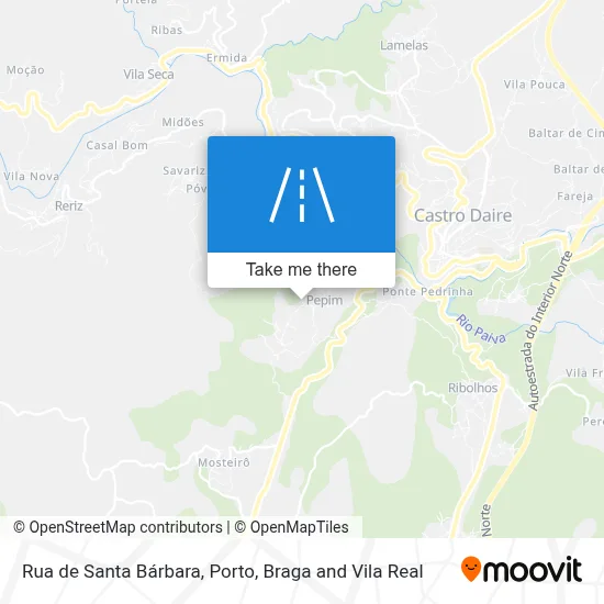 Rua de Santa Bárbara map