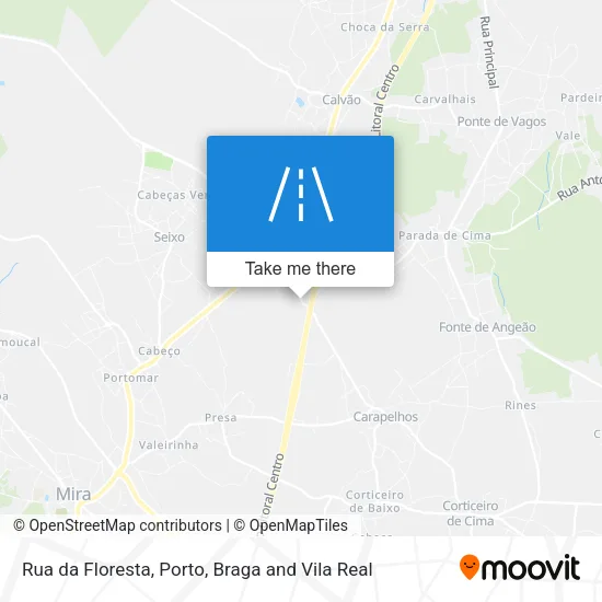 Rua da Floresta map