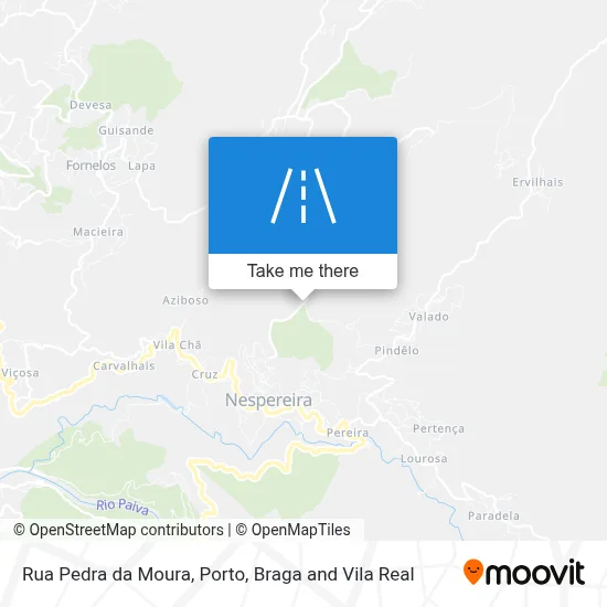 Rua Pedra da Moura map