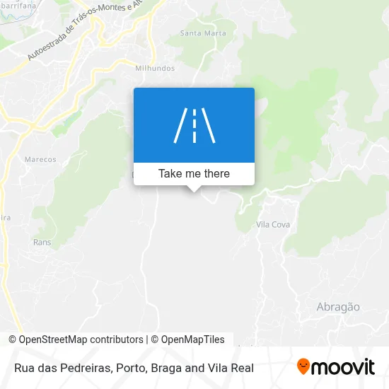Rua das Pedreiras map