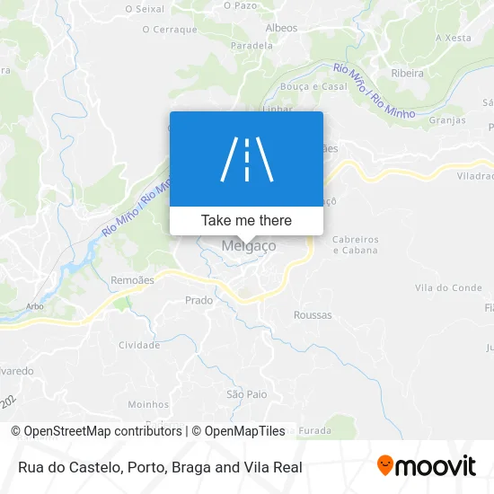 Rua do Castelo map