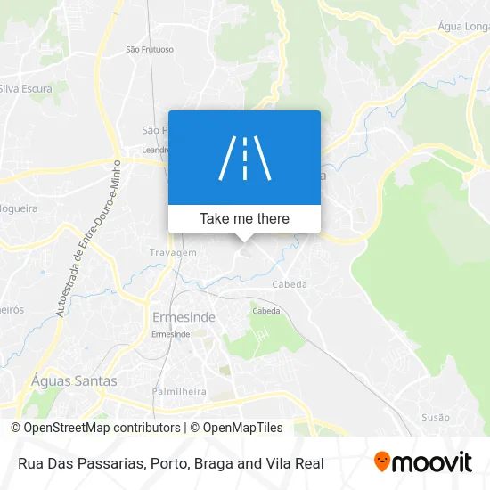 Rua Das Passarias map