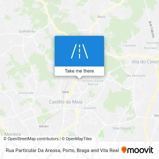 Rua Particular Da Areosa map