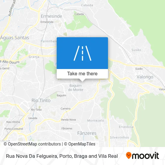 Rua Nova Da Felgueira map