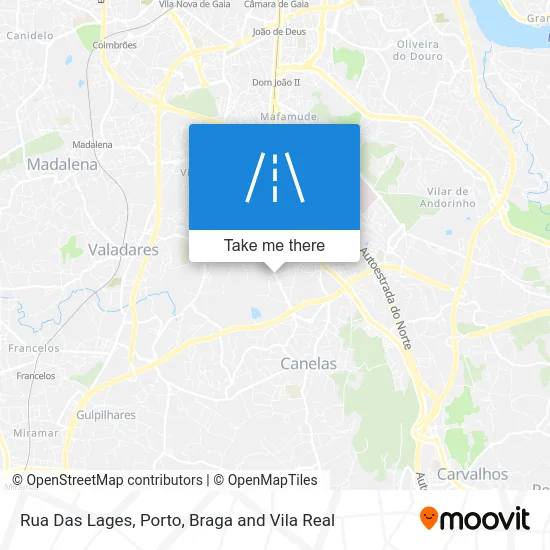 Rua Das Lages map