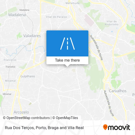 Rua Dos Terços map
