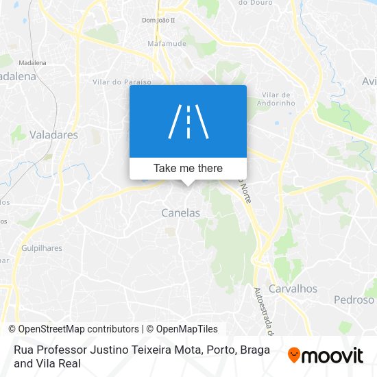 Rua Professor Justino Teixeira Mota map