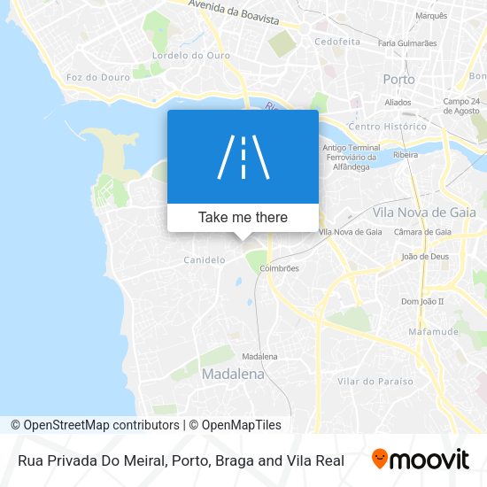 Rua Privada Do Meiral mapa