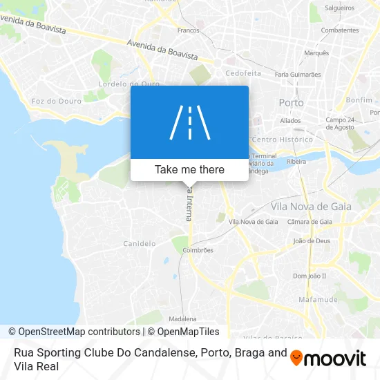 Rua Sporting Clube Do Candalense map