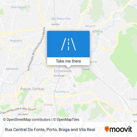 Rua Central Da Fonte mapa