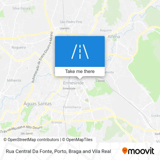 Rua Central Da Fonte map