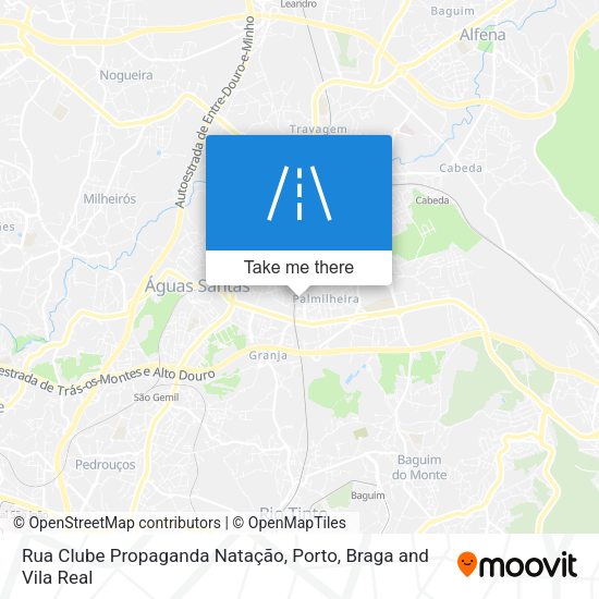 Rua Clube Propaganda Natação map