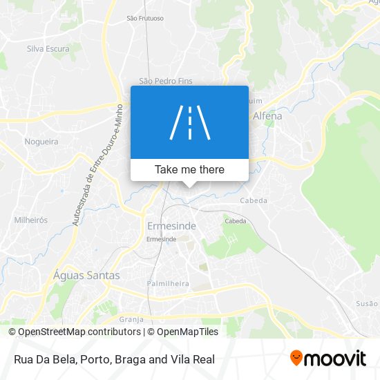 Rua Da Bela mapa