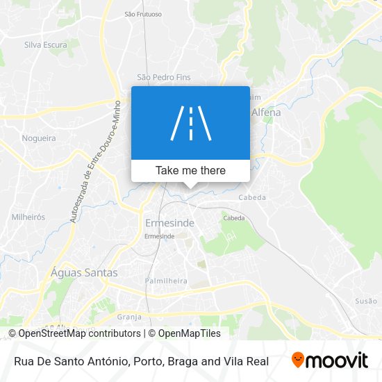 Rua De Santo António mapa