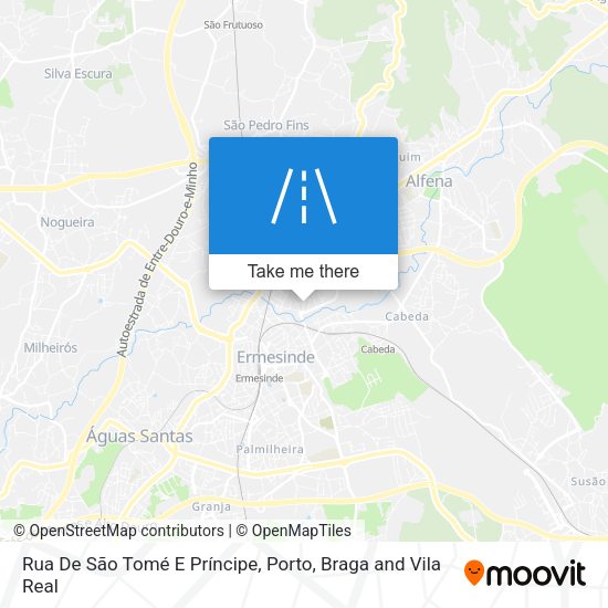 Rua De São Tomé E Príncipe mapa