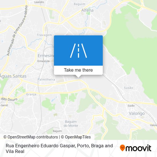 Rua Engenheiro Eduardo Gaspar mapa