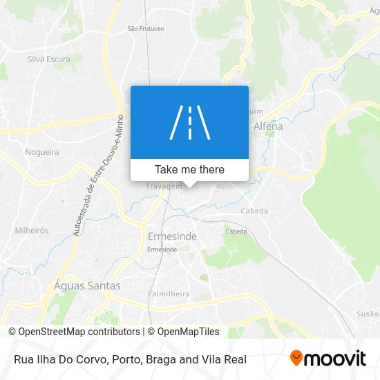 Rua Ilha Do Corvo map