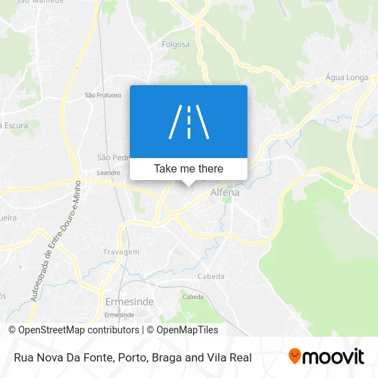 Rua Nova Da Fonte map