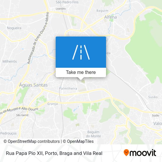 Rua Papa Pio XII mapa