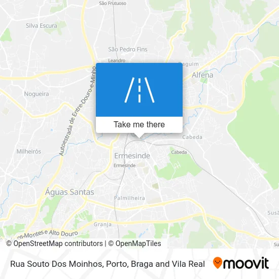 Rua Souto Dos Moinhos map