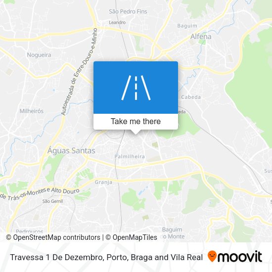 Travessa 1 De Dezembro mapa