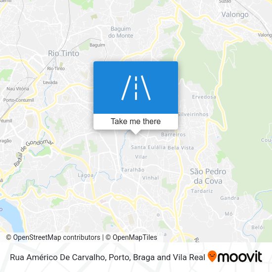 Rua Américo De Carvalho mapa
