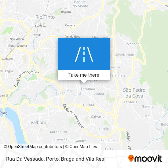 Rua Da Vessada map