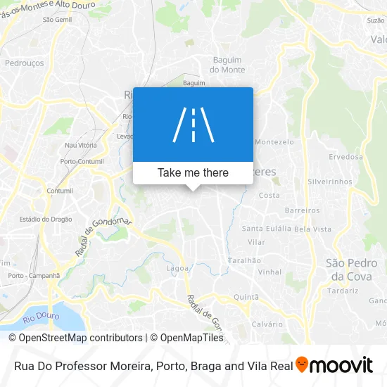 Rua Do Professor Moreira map