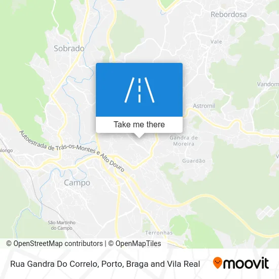 Rua Gandra Do Correlo map