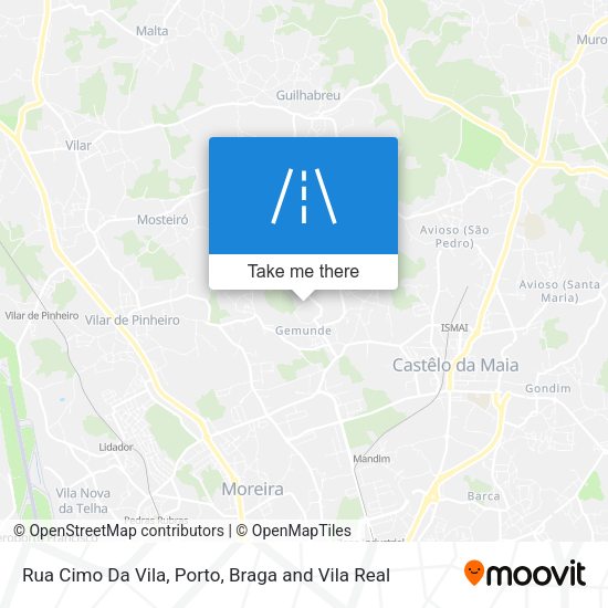 Rua Cimo Da Vila map